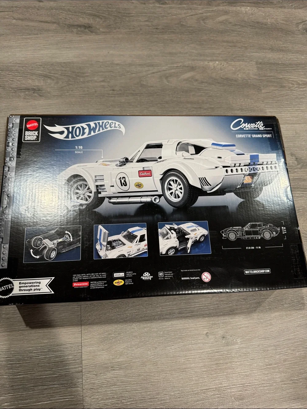 Hot Wheels Brick Shop Corvette Grand Sport Building Set